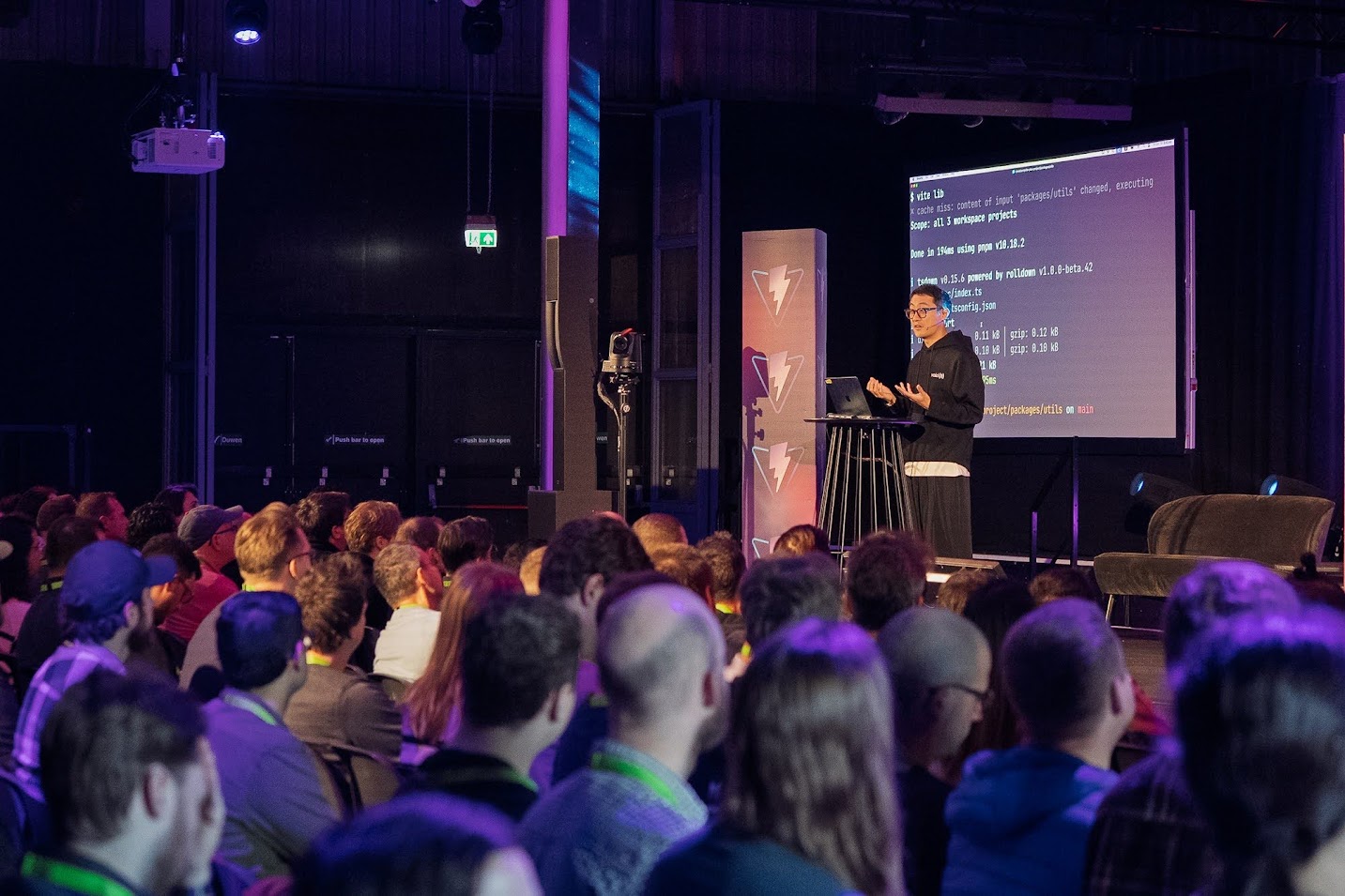 Evan You giving a talk at ViteConf 2025